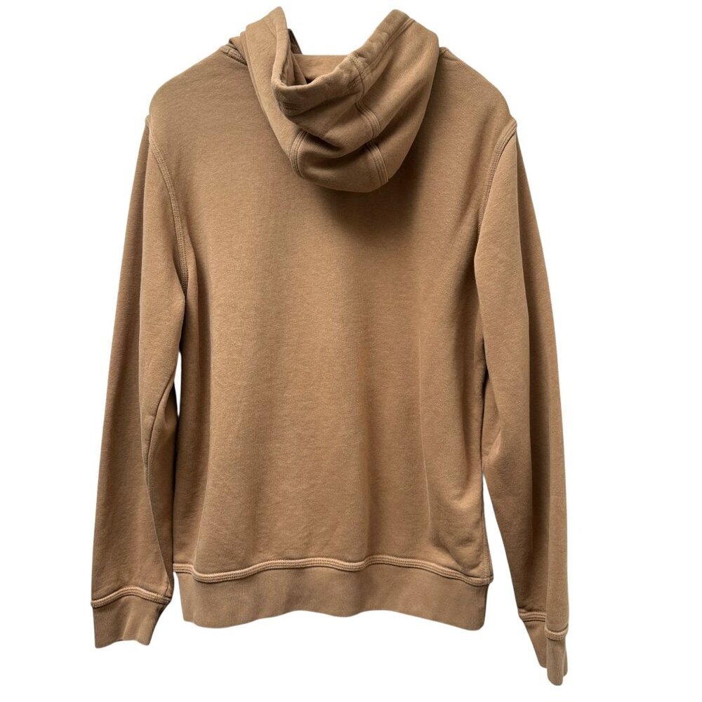 NIKE Hoodie Large Tan Pullover Cotton Blend Sweatshirt Swoosh Logo - Picture 6 of 8